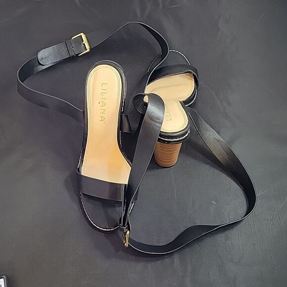 BRAND NEW LILIANA ANKLE STRAP POINTED TOE HIGH HEEL SANDAL - Picture 4 of 15